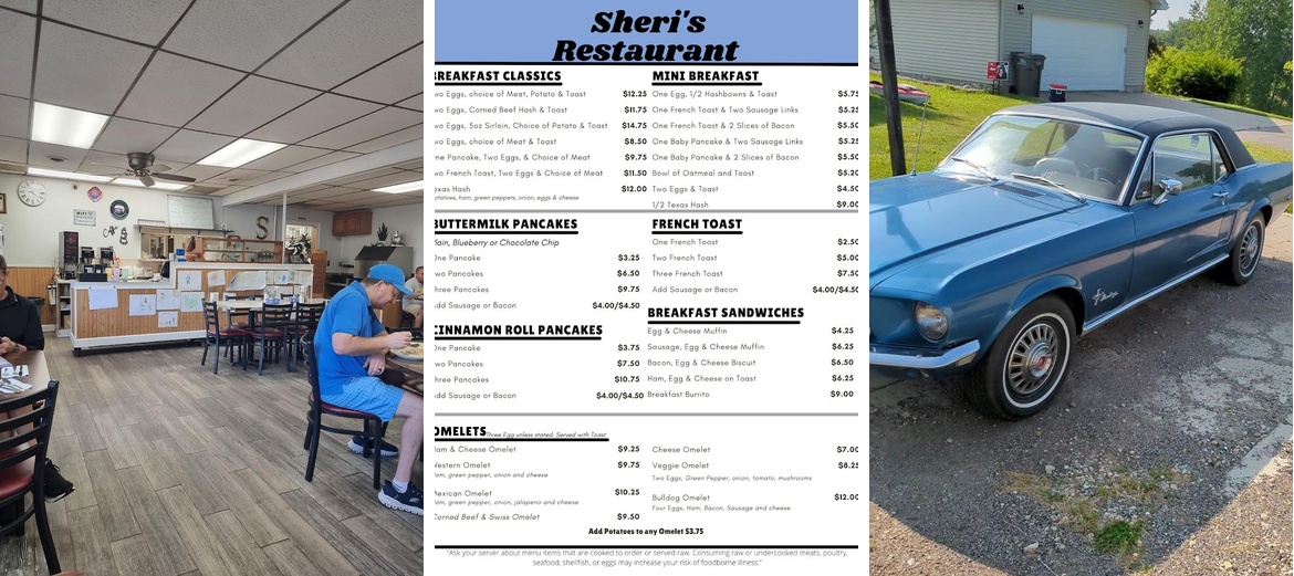 Sheri's Restaurant Menu