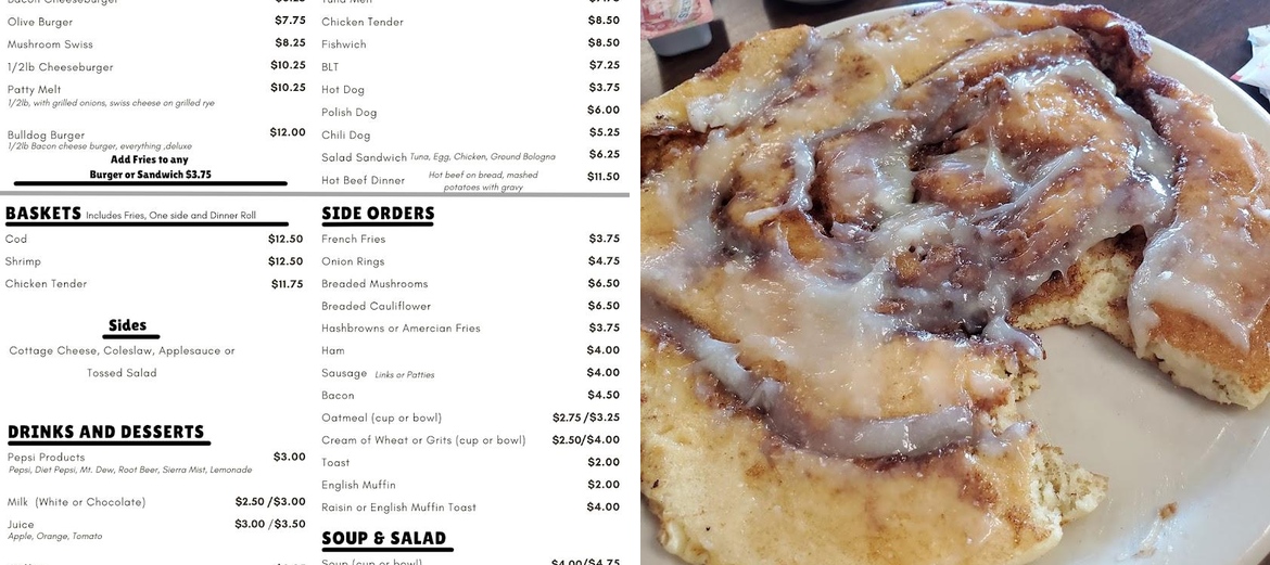 Sheri's Restaurant Menu